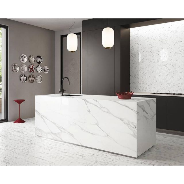 Emil Ceramica Tele di Marmo Battuto di Listelli ED3S Piastrelle 60x120